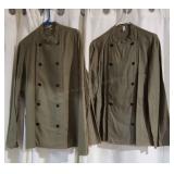RACK 4 pcs chef jackets and pants size L/M