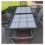 YD 8Pc Outdoor Table / chairs Metal