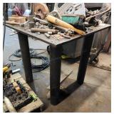 Heavy Duty Plate Steel Work Surface Tabl Solid pla