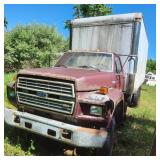 1985 Ford F-700 Diesel Box Truck with Su 1985 Ford