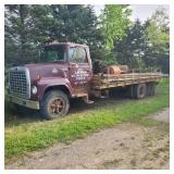 Ford 700 Diesel Flatbed Truck