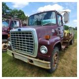 Ford 700 Diesel Flatbed Truck with Well Ford 700 d