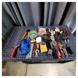 T4 - Assorted Tools and Supplies Box Lot Useful as