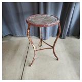 S2 - Vintage Metal Stool with Ball and T Charming
