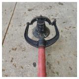 YD - 6" Cast Iron Dinner Bell on 7 Ft Po Classic d