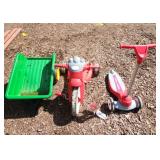 YD - John Deere Dump Trailer & Radio Fly Fun lot o