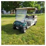 YD - Club Car Turf 2 Electric Utility Ca Club Car