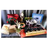 J3 - Christmas Decorations Lot with Proj Festive h