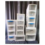E1 - Variety of Stackable Plastic Storag Assortmen