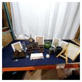 Assorted decorative home accessories lot featuring