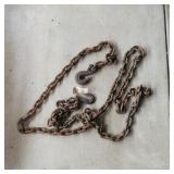 Heavy-duty 5/16' x 16' log chain featuring forged