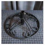 Sturdy metal patio umbrella stand designed to secu