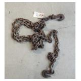T2 - 12 Ft 3/8 In Chain with Two Hooks Heavy-duty