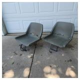 YD - Two-Piece Folding Swivel Boat Seats Pair of t