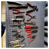 T2 - Assorted Pliers, C-Clamps, and Wire This lot