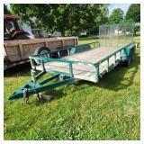 Tandem Axle Utility Trailer with Mesh Ga Tandem ax