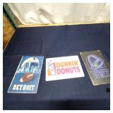 I2 - Vintage Style Metal Signs - Detroit Lot of th