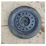 Compact temporary spare tire, size T135/90R16, mou