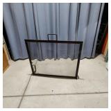 Classic wrought iron fireplace screen crafted for