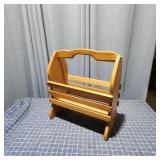 Classic oak magazine rack perfect for organizing y