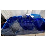 Blue Serving Set with Bowls and Trays Attractive p