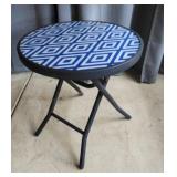 Glass top folding garden table, perfect for patio