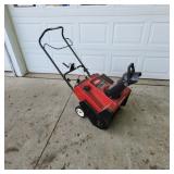 Toro CCR 3650 single-stage snow thrower featuring
