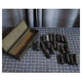 Quality assortment of deep well impact sockets in