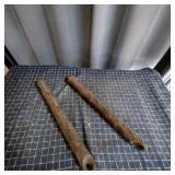 E4 - Pair of Antique Cast Iron Window Sa Two cast