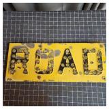 T1 - Vintage Metal "ROAD" Sign with Glas Vintage m