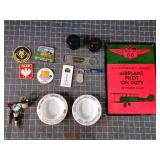 C3 - Ashtrays Airplane Sign Fishing Line Ashtrays