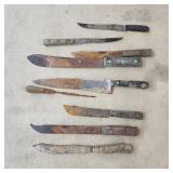 T2 - Lot of 8 Vintage Kitchen Knives " Collectio