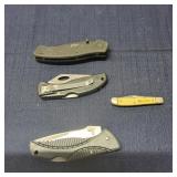 Mc - Lot of 4 Folding Pocket Knives Incl Lot of fo