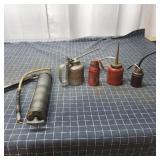 T2 - Vintage Grease Gun and Oil Can Coll Collectio