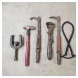 T4 - Lot of Six Antique Shop Tools " P Antique a