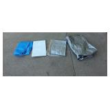 E3 - Lot of 4 Poly Tarps " Various Siz Collectio