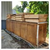 YD - Large 10-Foot Oak Veneer Store Coun Large 10-