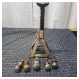 T4 - 3-Ton Jack Stand with Assorted Trai Heavy dut