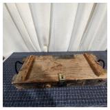 H3 - Wooden Storage Box with Handles wooden storag