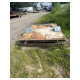 Byron - Flatbed Utility Trailer with Fen Single-ax