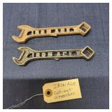 H2 - Iron Age Cut-Out Wrenches " Pair Pair of an