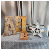 K3 - Rustic Metal Letters A, B, I, E wit Collectio