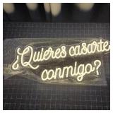 C2 - LED Neon Sign Spanish Proposal 'Â¿Q LED neon-