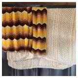 M2 - Handmade Crocheted Afghan Blankets Two croche