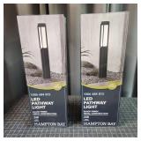 K2 - Hampton Bay LED Pathway Lights, Qty Two Hampt