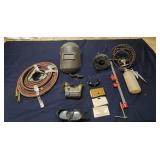G3 - Welding Equipment Lot with Helmet, Assortment