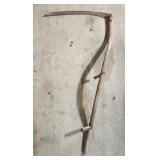 T4 - Scythe with Wooden Snath and Two Ha Tradition