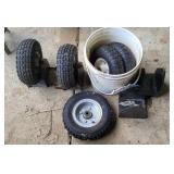 Linden, MI - - 5pc Pneumatic Cart Tires Set of 5 p