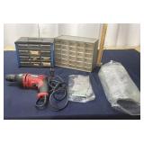 S4 - Skil Corded Drill with Parts Organi Lot inclu