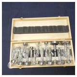 T2 - 16-Piece Forstner Bit Set in Wooden 16-piece